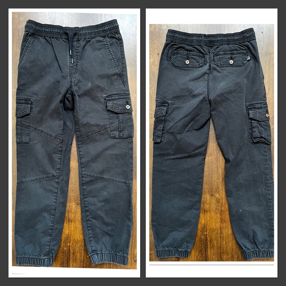 RIPZONE Boys Black Cargo Pants
